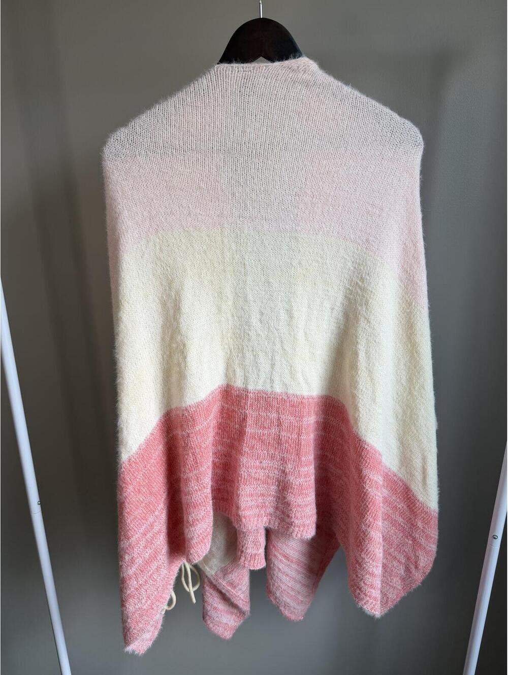 Torrid Colorblock Knit Ruana multicolor wrap - Picture 4 of 6